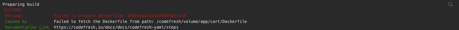 Dockerfile-Error